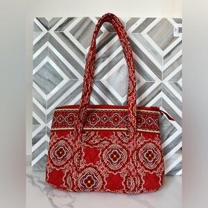 Vera Bradley Paprika Small Tote Bag in Cotton
